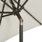 vidaXL - Parasol - met - LED-verlichting - 200x211 - cm - aluminium - azuurblauw