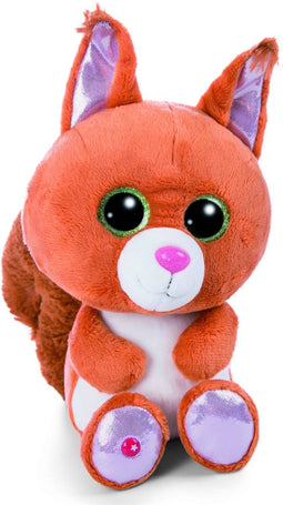 Nici eekhoorn pluche knuffel - oranje - 25 cm