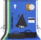 vidaXL - Fotostudioset - met - softboxlamp, - achtergrond - en - reflector