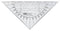 M&R - Geodriehoek m+r 2316/0000 160mm transp | 10 stuks