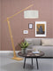 GOOD&MOJO Vloerlamp Montblanc - Bamboe/Naturel - 175x47x207cm - Scandinavisch,Bohemian - Staande lampen voor Woonkamer - Slaapkamer