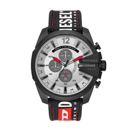 Diesel Mega Chief DZ4512 - Herenhorloge 51 mm - Chronograaf - Zwart