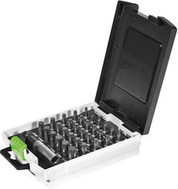 Festool TX 10-50/BH-SORT/31x Bitcassette - 31 hoogwaardige bits - Magnetische CENTROTEC bithouder - SYS-koffer