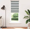 vidaXL - Zebra - rolgordijn - 80x200 - cm - stofbreedte - 75,9 - cm - donkergrijs
