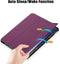 Lunso - Geschikt voor Lenovo Tab M10 Plus Gen 3 (3e generatie) - Tri-Fold Bookcase hoes - Paars