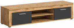 Furnilux Jam - Lowboard - 40x160x37cm - Grijs Eiken