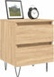 vidaXL - Nachtkastjes - 2 - st - 40x35x50 - cm - sonoma - eikenkleurig
