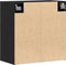 vidaXL - Wandkast - Zwart - Eiken - 60x31x70 - cm - Geengineerd - Hout