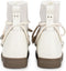 PS Poelman MIA - Dames Snowboots - Suède met schapenwol - Gebroken wit
