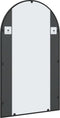 vidaXL - Wandspiegel - boog - 60x100 - cm - ijzer - zwart