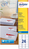 Avery J8159-10 adresetiketten ft 63,5 x 33,9 mm (b x h), 240 etiketten, wit