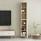 vidaXL - Tv-meubels - 2 - st - 30,5x30x90 - cm - bewerkt - hout - wit - sonoma - eiken