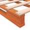 vidaXL - Palletbed - massief - grenenhout - wasbruin - 180x200 - cm