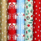 GOLDEN WINTERTIME - Cadeaupapier - Assortiment Kerstpapier 10 rollen 2 meter x 70 cm