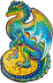 UNIDRAGON Houten Puzzel Voor Volwassenen Dier - Beschermende Draak - 183 stukjes - Medium 21x33 cm