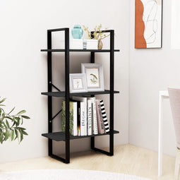 vidaXL - Opbergrek - 60x30x105 - cm - massief - grenenhout - zwart