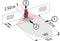 LC-Click-N 140 - Bewegingsmelder - 140° detectiebereik - 180° onderkruipbeveiliging - Mat Wit