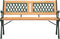 vidaXL - Tuinbank - 116 - cm - massief - vurenhout - en - staal
