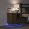 vidaXL - Nachttafels - met - LED - 2 - stuks - in - Artisan - Eik - 50x34,5x50 - cm