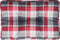vidaXL - Palletkussen - 50x40x12 - cm - stof - ruitpatroon - rood