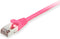 Equip Patchkabel RJ45 S/FTP Cat6 (SSTP) PIMF HF polyester zak 7,50 m roze