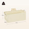 Woltu Set van 3 Opvouwbare Opbergboxen met Handgrepen - Crème - 47 x 28 x 20 cm