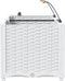 vidaXL - Plantbakken - met - Water - Irrigatiesysteem - 2 - stuks - Wit