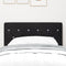 vidaXL - Hoofdbord - Crystal - Button - Tufted - Zwart - 80 - cm - Velvet