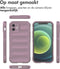 imoshion Hoesje - Geschikt voor iPhone 12 - EasyGrip Backcover - Paars