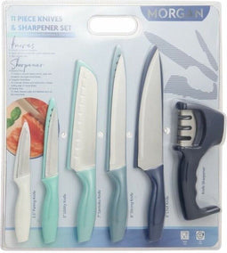 Messen Set DKD Home Decor (3 x 2 x 19 cm) Roestvrij staal Polypropyleen 3 x 2 x 19 cm (6 pcs)