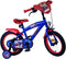 Sonic Prime Kinderfiets - Jongens - 14 inch - Handrem en Zijwieltjes - Blauw Rood