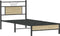 vidaXL - Bedframe - zonder - matras - hout - sonoma - eikenkleurig - 90x200 - cm
