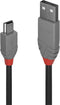 Lindy 36723 - USB-kabel USB 2.0 - 2.00 m - Grijs Zwart