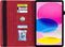 Lunso - Geschikt voor iPad 10 (2022) - Luxe Bookcase hoes - Rood