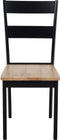 GEORGIA - Eetkamerstoel - Zwart - Rubberhout