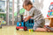Loop/duwwagen trein Thomas Tank blauw