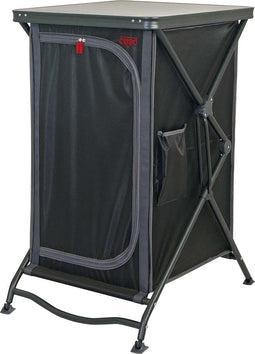 Crespo AP/103 - Opbergkast - Aluminium frame met 2 legplanken - Zwart