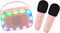 Lalarma Karaoke set - Bluetooth 2 microfoons en luidspreker - Pink