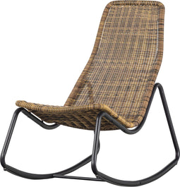 WOOOD Tom Schommelstoel Buiten - Rattan - Naturel - 97x51x95