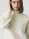 VERO MODA VMELLANEW LS HIGHNECK BLOUSE GA BOO - Dames Trui - Maat L