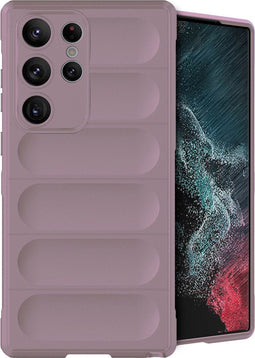iMoshion Hoesje Geschikt voor Samsung Galaxy S23 Ultra Hoesje Siliconen - iMoshion EasyGrip Backcover - Paars