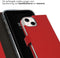 Selencia iPhone 14 - Echt Lederen Bookcase - 3 Pashouders - Rood