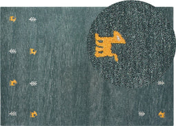 CALTI - Modern vloerkleed - Groen - 160 x 230 cm - Wol