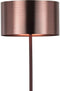 EGLO Saganto 1 - vloerlamp - E27 - voetschakelaar - bruin/koperkleurig