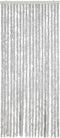 vidaXL - Vliegengordijn - 56x185 - cm - chenille - grijs