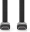 Nedis CVGP34100BK20 - Platte High Speed HDMI-kabel - 4K 3D - Zwart