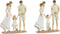 Decoratieve figuren Home ESPRIT Wit Beige Mediterrane 20,5 x 6,5 x 24,5 cm (2 Stuks)