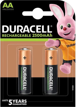 Duracell Recharge Ultra AA - Oplaadbare Batterijen 2400 mAh - 85% langer mee - (2 stuks)