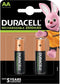 Duracell Recharge Ultra AA - Oplaadbare Batterijen 2400 mAh - 85% langer mee - (2 stuks)