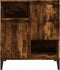 vidaXL - Dressoir - 60x35x70 - cm - bewerkt - hout - gerookt - eikenkleurig